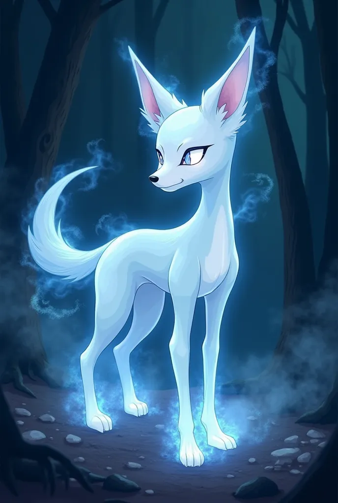 Basenji Pokemon ghost-type vector image