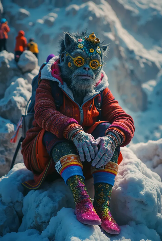 Pierre et gilles, socks, massive glitter, models uk with 80s haircut posing chic, edelstein-berg, mountain, underwear, Picture inspired by Guillermo del Toro, trending on cgsociety, pop surrealism, beeple and jeremiah ketner, brandon woelfel, pastels, reac...