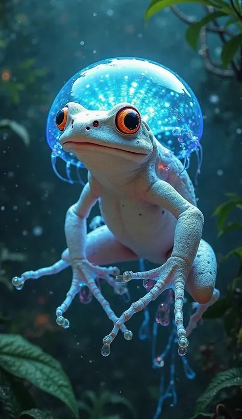 Hybrid frog with jellyfish