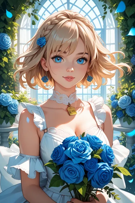 33 blue roses