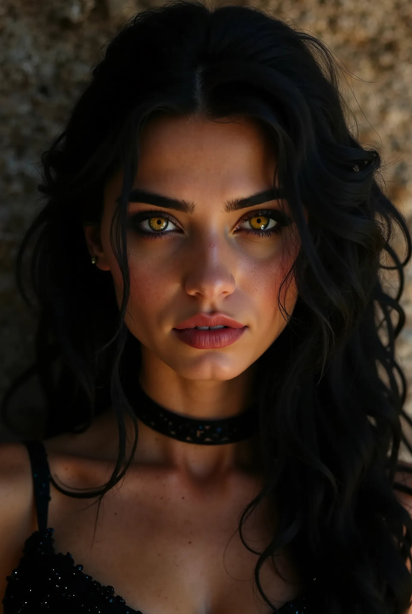 A hybrid vampire with mesmerizing yellow eyes and dark hair like night, she carries in her essence the rich Arab heritage of her mother. Trineta de Évora, she is a guardian of the ancient teachings of magic, with telekinetic force being one of her most imp...