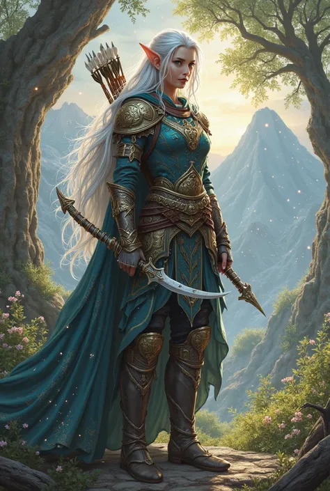 Elf warrior character role-playing game 