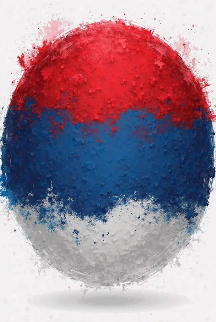 Serbian tricolor in the form of a circle