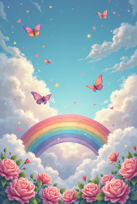  Cute Vapper Beautiful White Tone Clouds Sky Flowers Butterflies Stars Hearts Books Phone Food Headphones Computer Rainbow