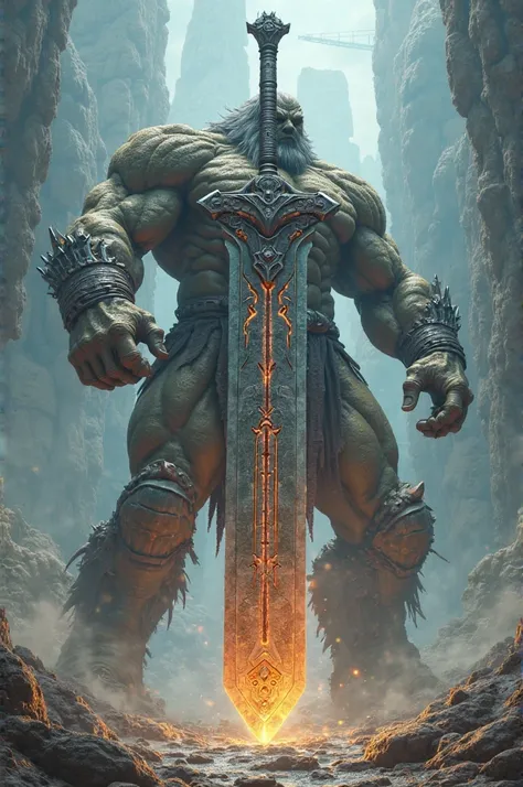 Stone sword,titan, powerful,magical, big 