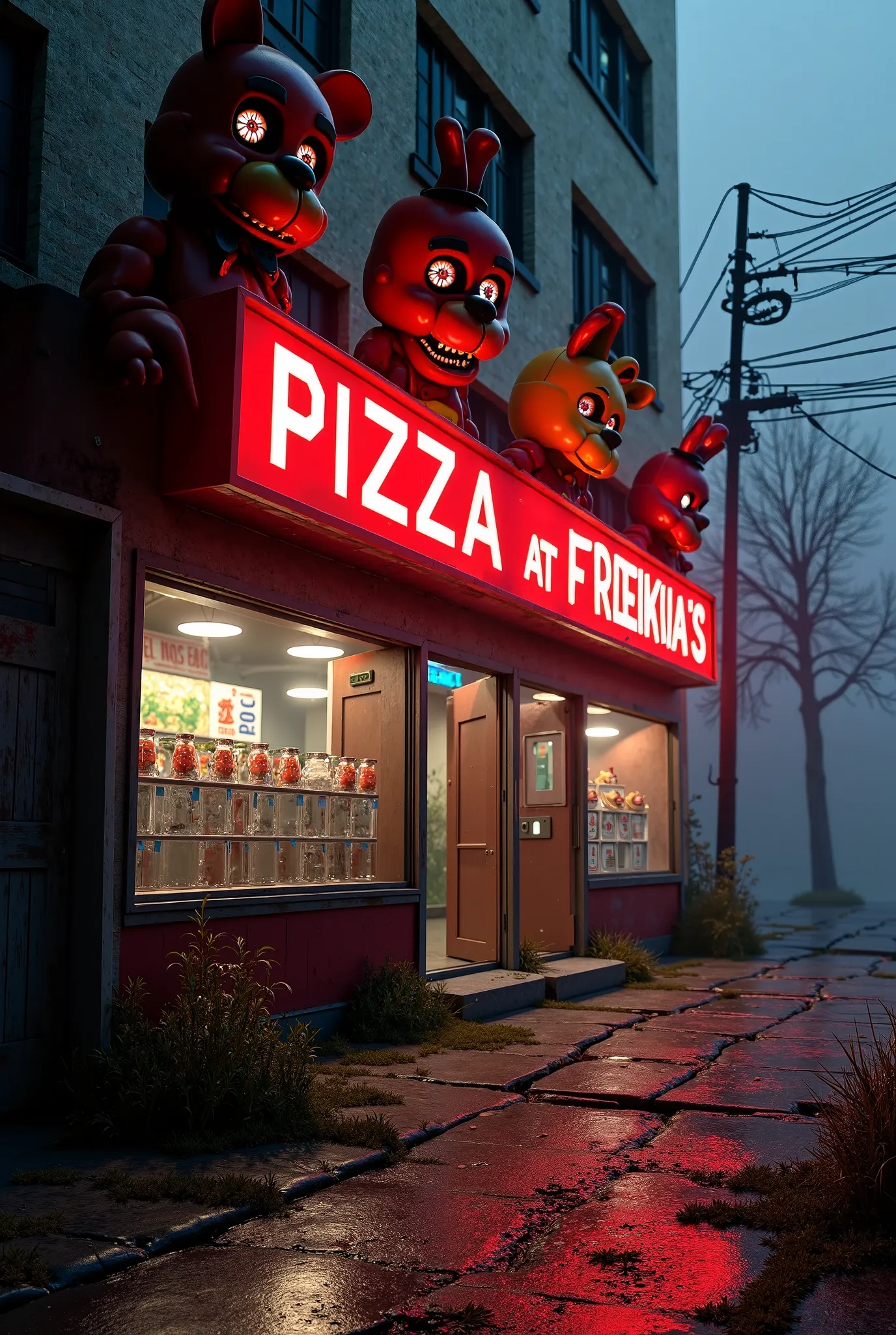 Pizzaria FNAF part of the outside