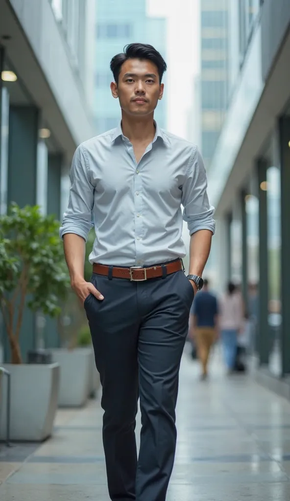 Bachelor asian who need life insurance not wearing suit