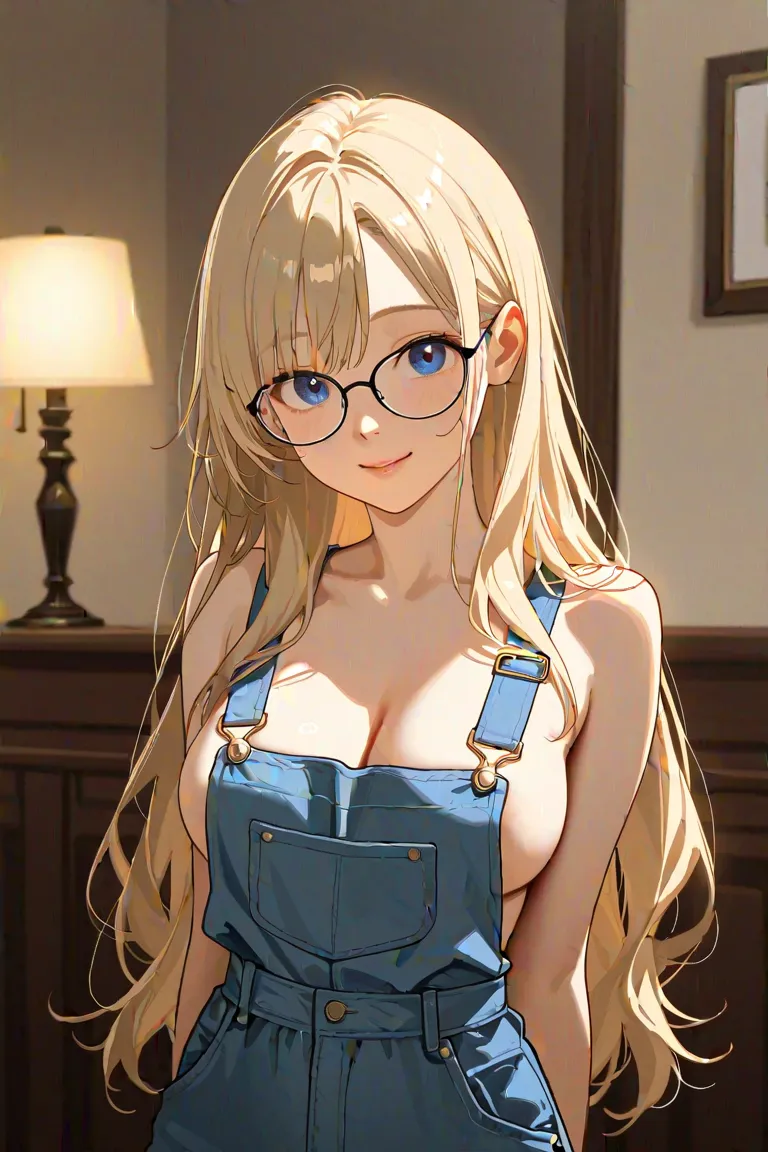 score_9, score_8_up, score_7_up, score_6_up, rating_explicit, realistic, solo focus, a woman, perfect cute face, long hair, natural breasts, looking at viewer, glasses,