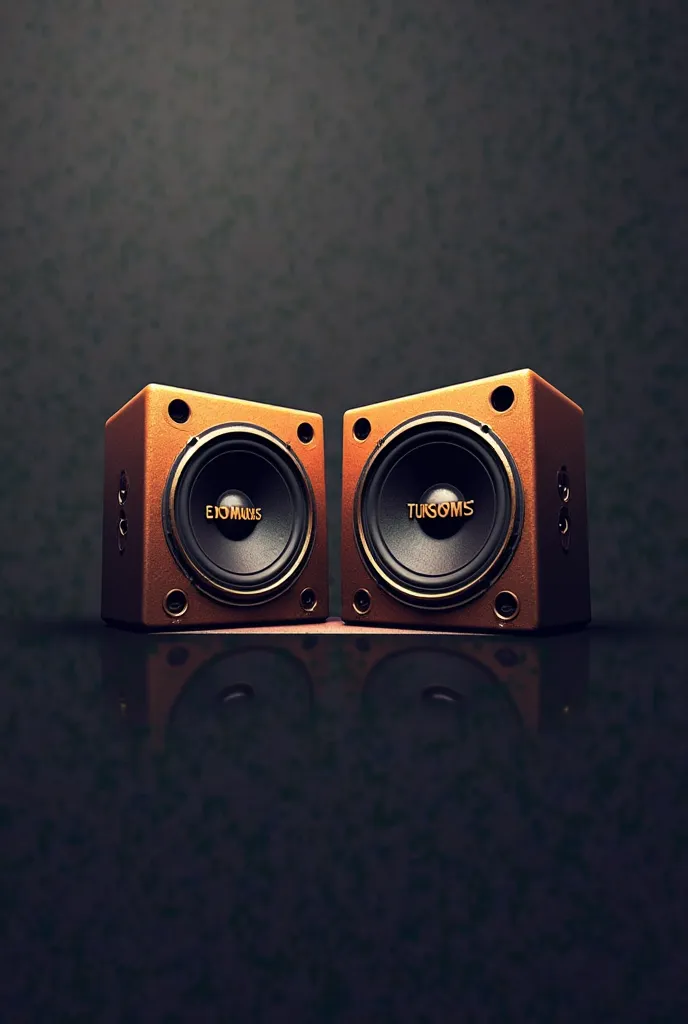 Create a logo for my music company, That it has sound monitors that say Edit Music Pro