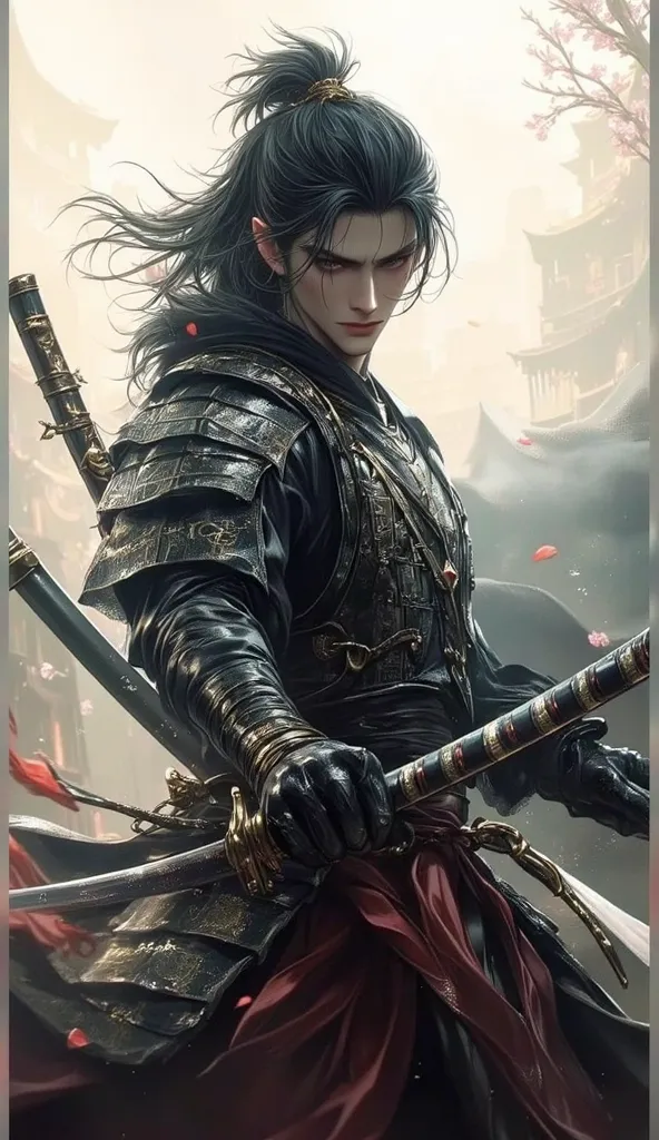 Samurai, animé, ultra hd, 8k, 4d, handsome, oppa