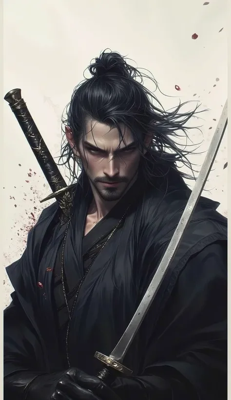 Samurai, animé, ultra hd, 8k, 4d, handsome, oppa