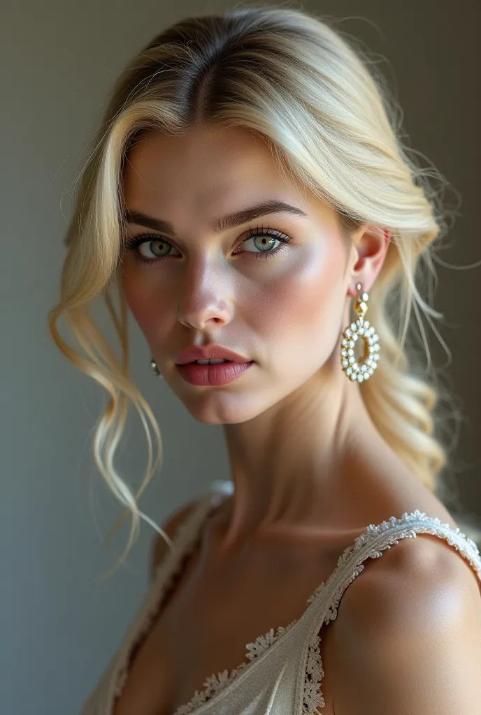 Realistic blonde Eastern European style woman 