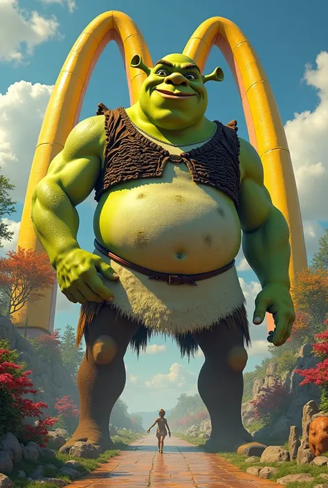 Big shrek with Big McDonalds 