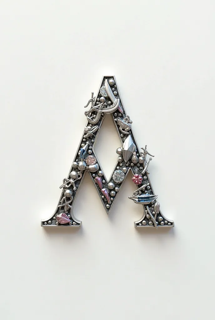 Create a logo of the letter A M in the form of an accessory