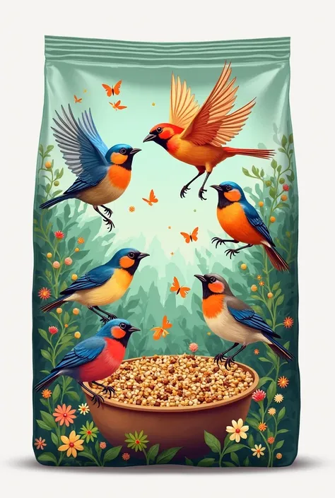 bird food packaging design