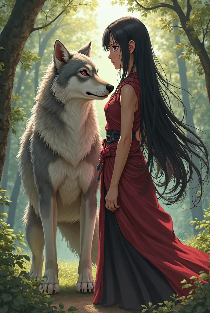 Kurenai do naruto, I want her prettier with a wolf