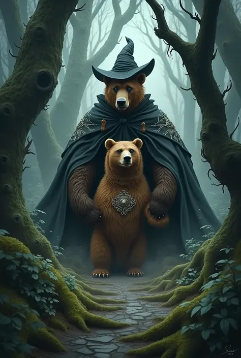 Bear with a witch