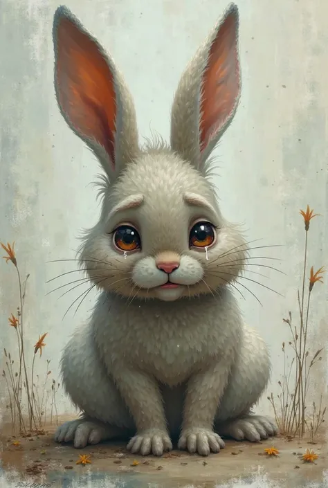 Crying rabbit big 