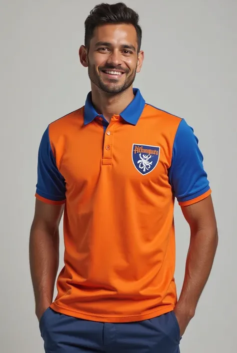 You could create one or more men's jersey options with the Anhanguera University logo, Gola Polo,  short sleeve,  in the colors orange ,  white or blue , What would be the standard uniform for teaching employees