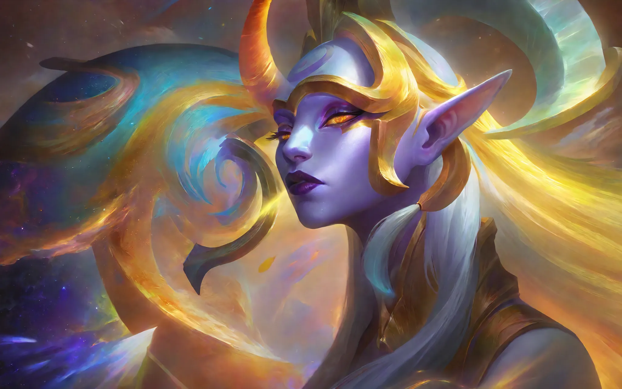 best aesthetics, lolsplashart, Soraka empirical, 1 , Single horn 