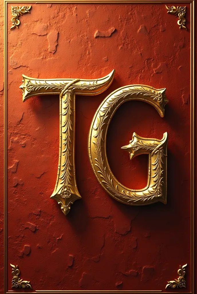 I would like to create an image with a T and a G the letters in gold