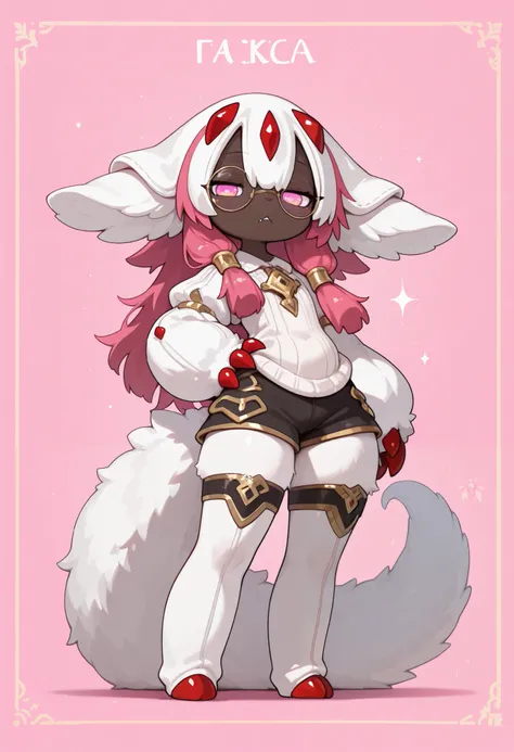 score_9, score_8_up, rbrite, solo, full body, digital art, highly detailed, (score_9, score_8_up), score_7_up, score_6_up, score_5_up, score_4_up, Faputa,((Faputa)), (Made in Abyss), Faputa, best quality, furry, gold piercing, animal nose, pink eyes, glowi...