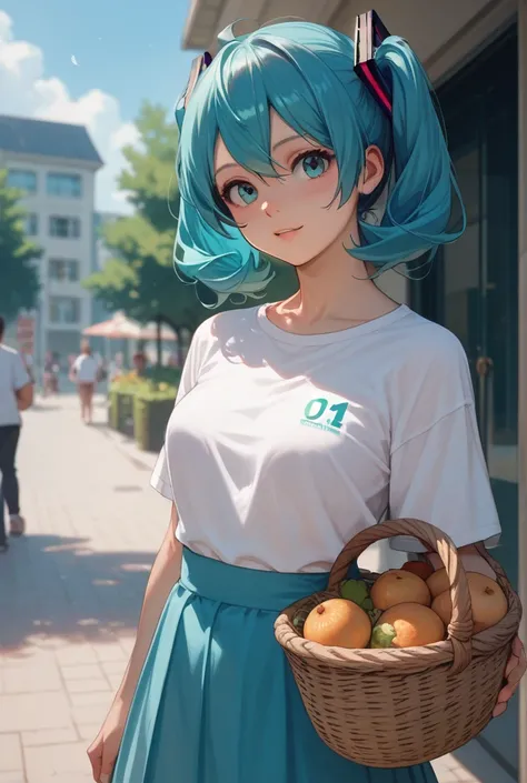 Miku Nakano does not wear a shirt or is called a basket