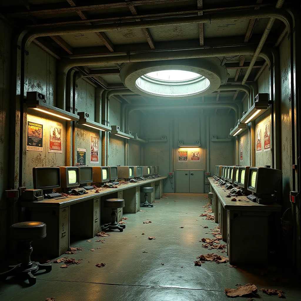 fallout movie style underground bunker