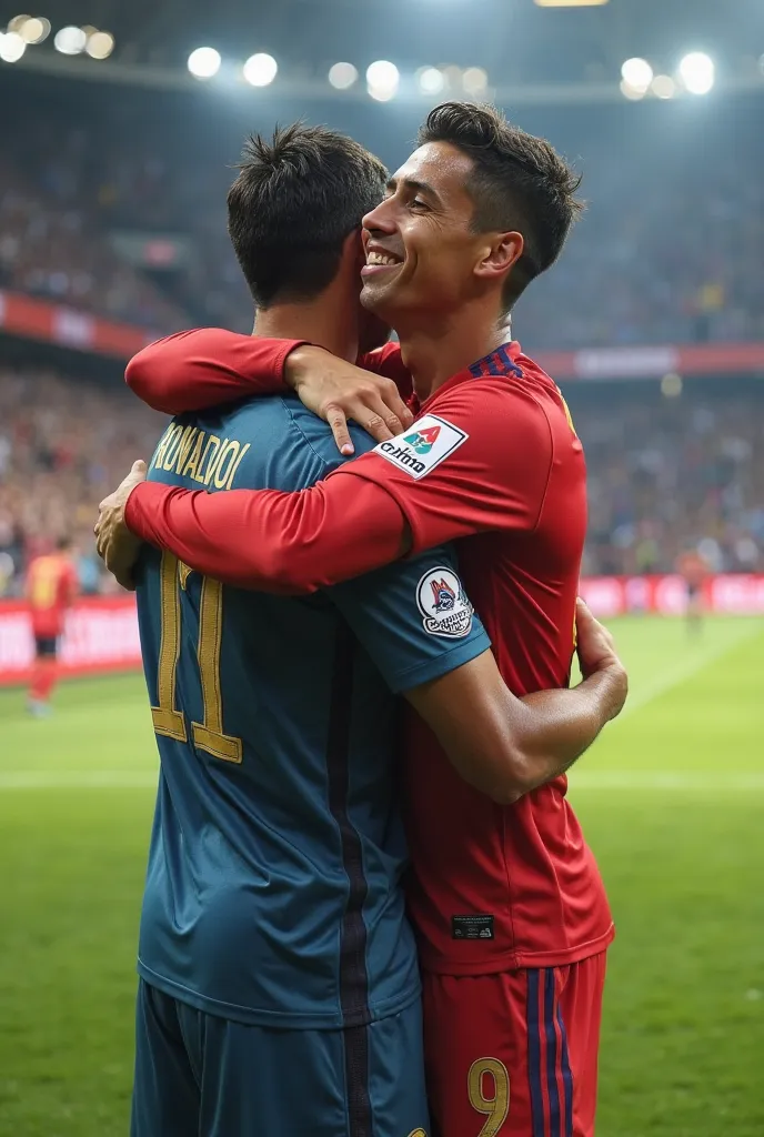 Rodrigo hug Ronaldo 