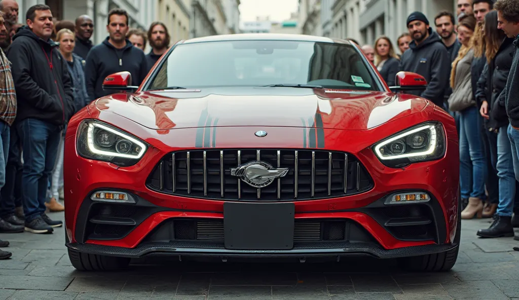 there are a group of people standing around a car, powerful detail, candid photography, crisp smooth clean lines, eye catching composition, vibrant and dynamic, teaser, vehicle photography, vivid composition, crisp smooth lines, car commercial photograph, ...