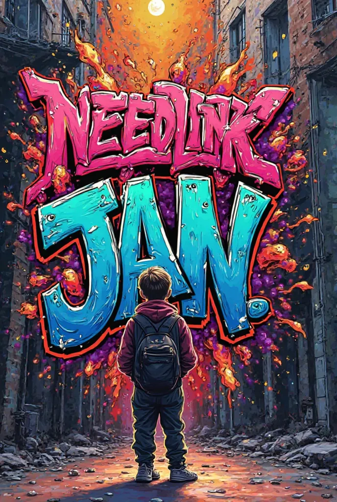 I want to create a banner to have my Instagram: _nejedlikkk_jan and my tiktok: @johnex_70 a Ať dají lidi follow  a to všechno v kresleném graffiti stylu a s finálovým pozadím