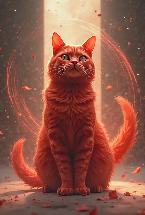 I'm bored with videos, how will a red cat spin, , the cat itself must be motionless and spinning in circles,  while staying in place 