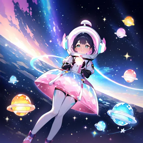 Adorable,loli,spacesuit,space_helmet,gloves,astronaut,magical girl,