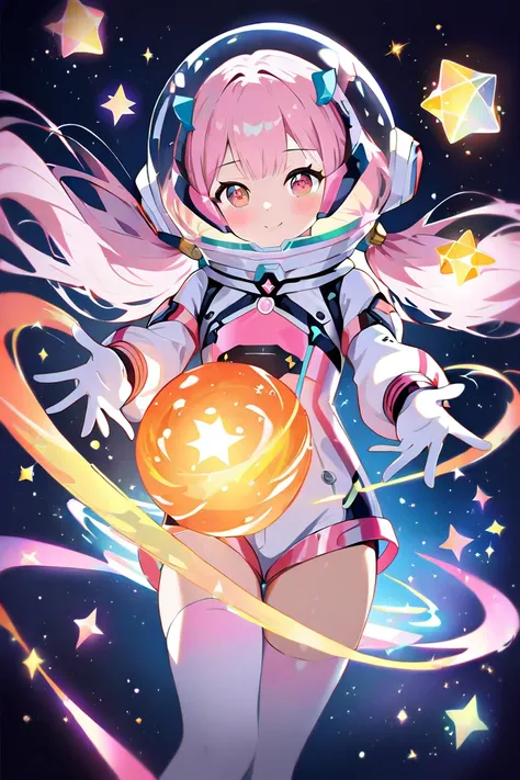 Adorable,loli,spacesuit,space_helmet,gloves,astronaut,magical girl,