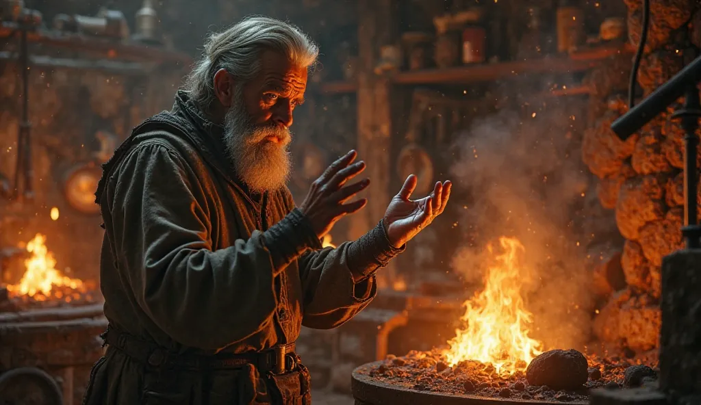 Darius( blacksmith)spoke to people A flame that dies can be reignited, but a man who loses hope is truly lost."