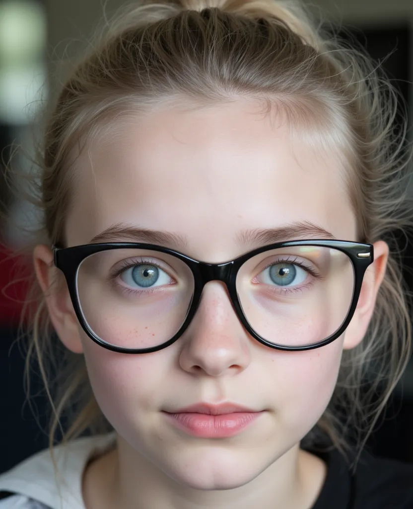 (closeup-body:0.5), sixteen-year-old girl, (sitting:0.4), From Ireland, (chubby:0.68), (sky blue eyes),  messy , (white gray hair), ponytail, candid pose, Head tilt downwards. Very cute little stub nose that points strongly upwards,  pale white skin , (rea...