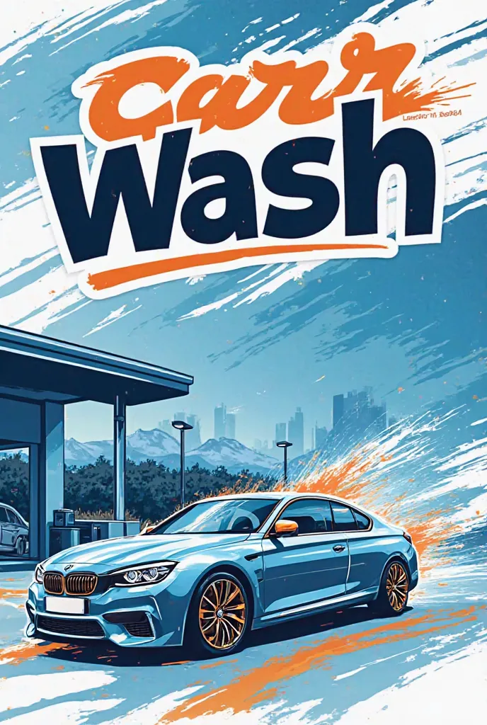 Introducing a sleek and modern graphic design for your car wash project! Our design captures the essence of efficiency and cleanliness, featuring bold, clean lines and vibrant colors that make your brand stand out. The logo and visual elements reflect a se...