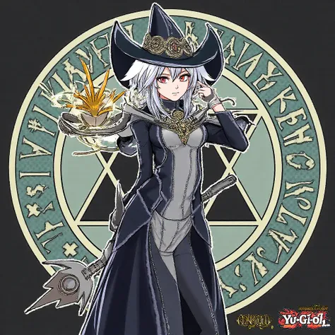 YU-GI-OH carte monstre, La Magicienne de la Lumière dans un style de peinture d'anime Yu-gi-oh Duel Monster , anime YU-GI-OH Duel monster, Image détaillée, haute résolution, rien là, meilleure qualité, chef-d'œuvre, détails complexes, résolution absurde,, ...