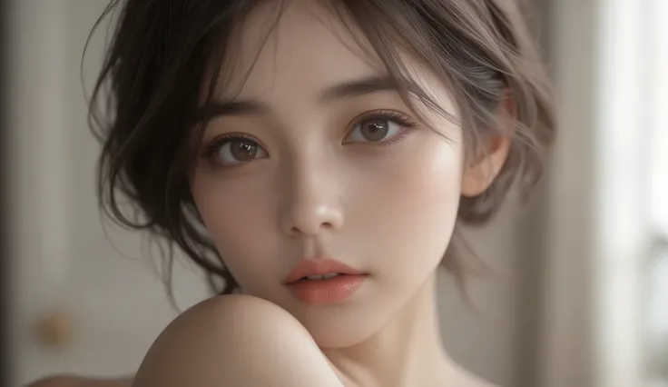 8k,Ultra High Resolution , highest quality, masterpiece,rule of thirds,golden ratio,surreal, photos, one woman,( girls:1.3),cute,cute顔, Beautiful Eyes in Every Detail , 細かくdetails,mature woman,princess,upper body,smile, black hair,Short Layered cut,ID ph...