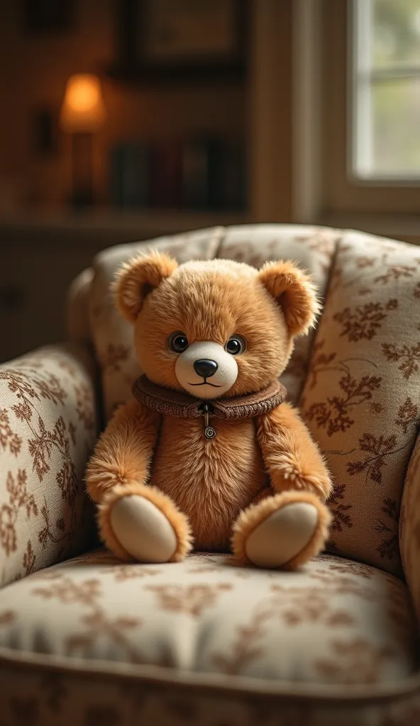 small antique plush bear、   nice interior   、Premium light top quality, very detailed, 