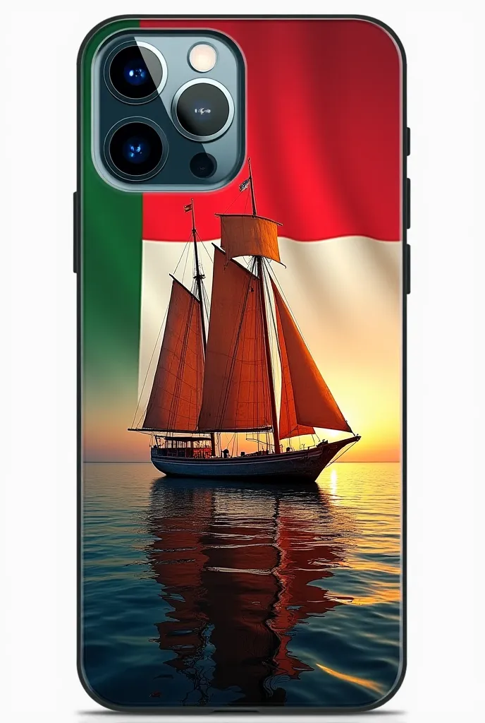 IPhone 16 pro max cover with omani ship and flag