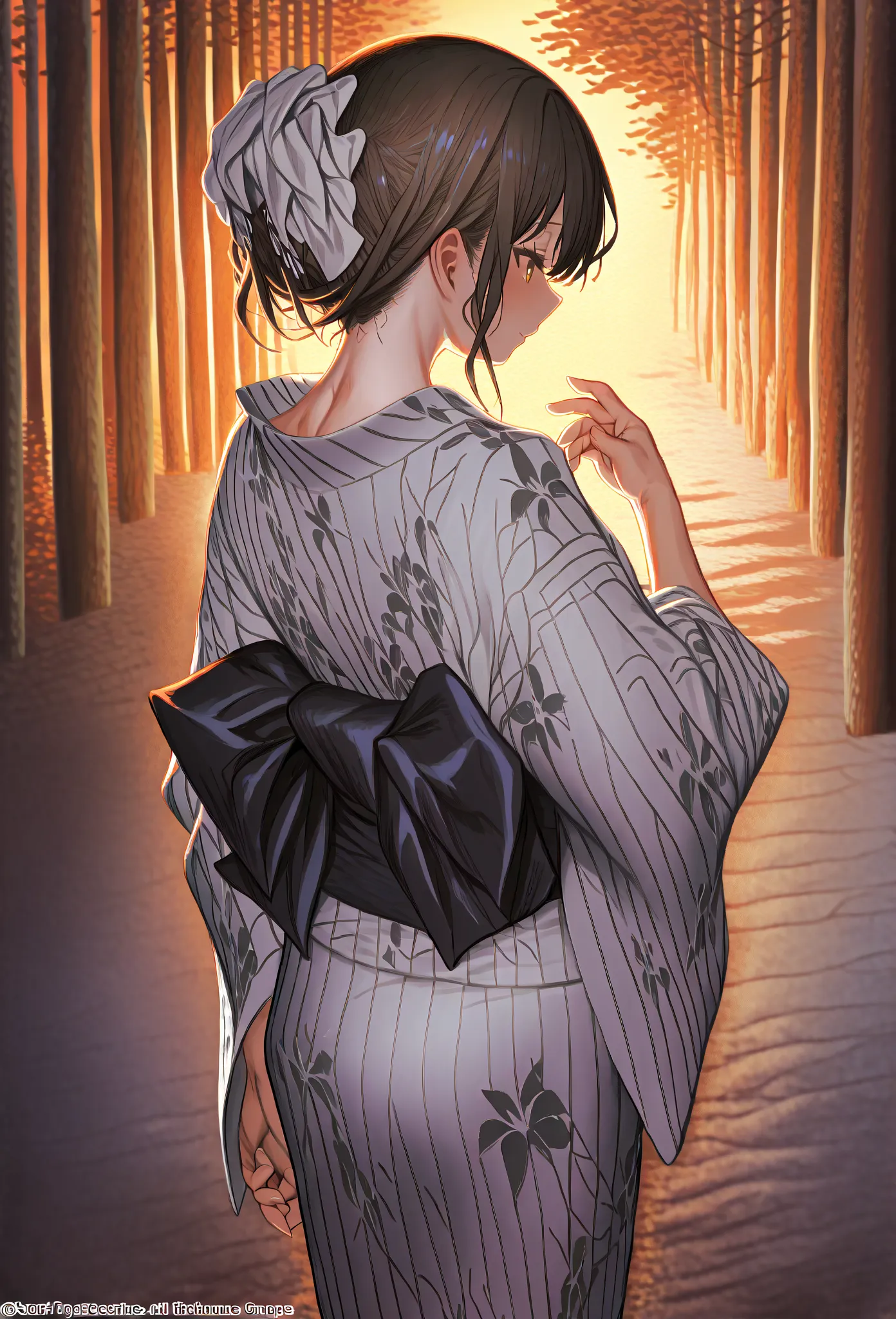     young  , Nape,yukata,Stole, socks,fair,Holding ,date