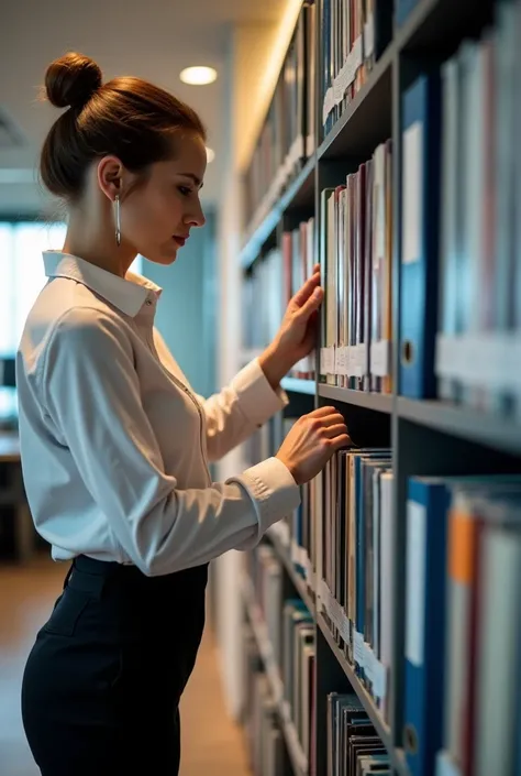 File rack arrange by office lady 