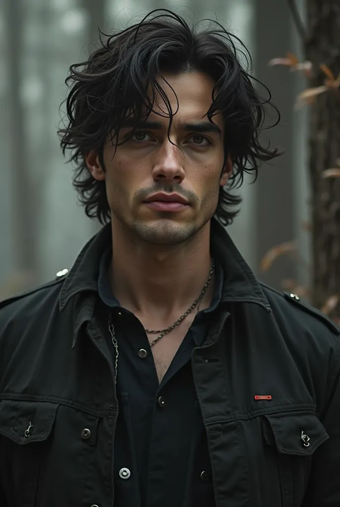  attractive:  Patch is described as extremely handsome ,  with a presence that attracts the attention of those around you .
Hair: He has dark and messy Hair,  which contributes to his rebellious and mysterious image .
eyes: His eyes are dark and deep,  cap...