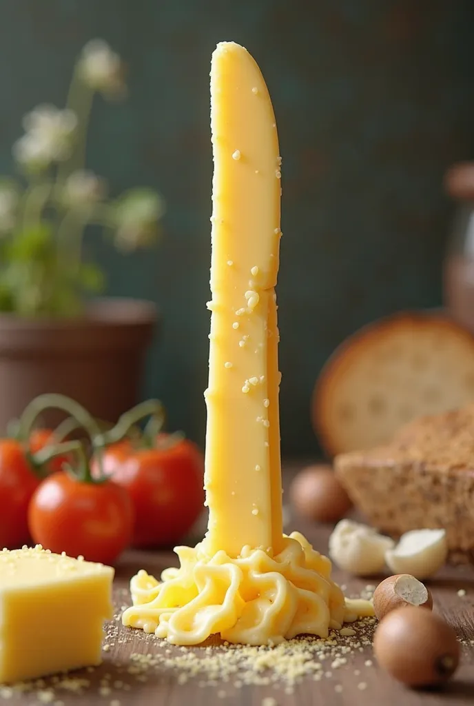 A knife made by butter