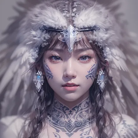 Hidden in a snowy mountain   、Hair flow、 ((best quality、masterpiece、8k、  best image quality、 Ultra High Resolution、Award-Winning Works)、( accurate anatomy:1.1)、(   Look at Me and Laugh :1.1)、Shining fair skin with  Ultra High Resolution、 The most detailed ...