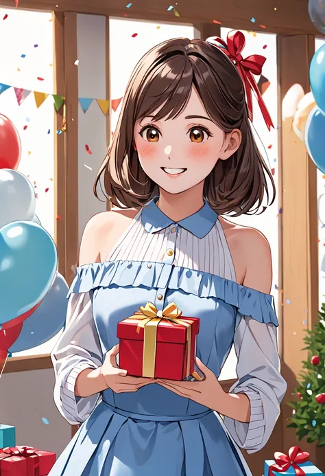  getting a present for her birthday