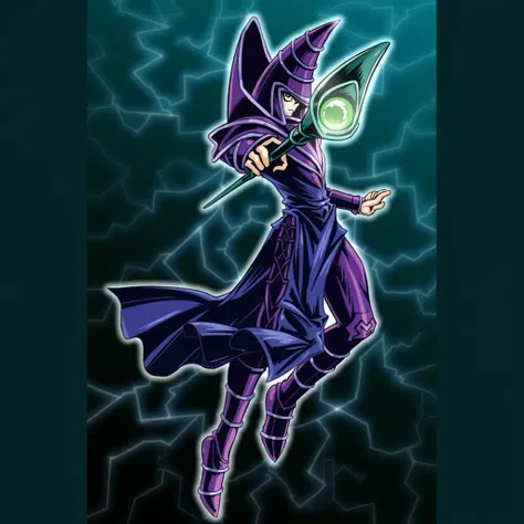 YU-GI-OH carte monstre, Antique magicien de lumière aux yeux bleus dans un style de peinture d'anime Yu-gi-oh Duel Monster , anime YU-GI-OH Duel monster, Image détaillée, haute résolution.