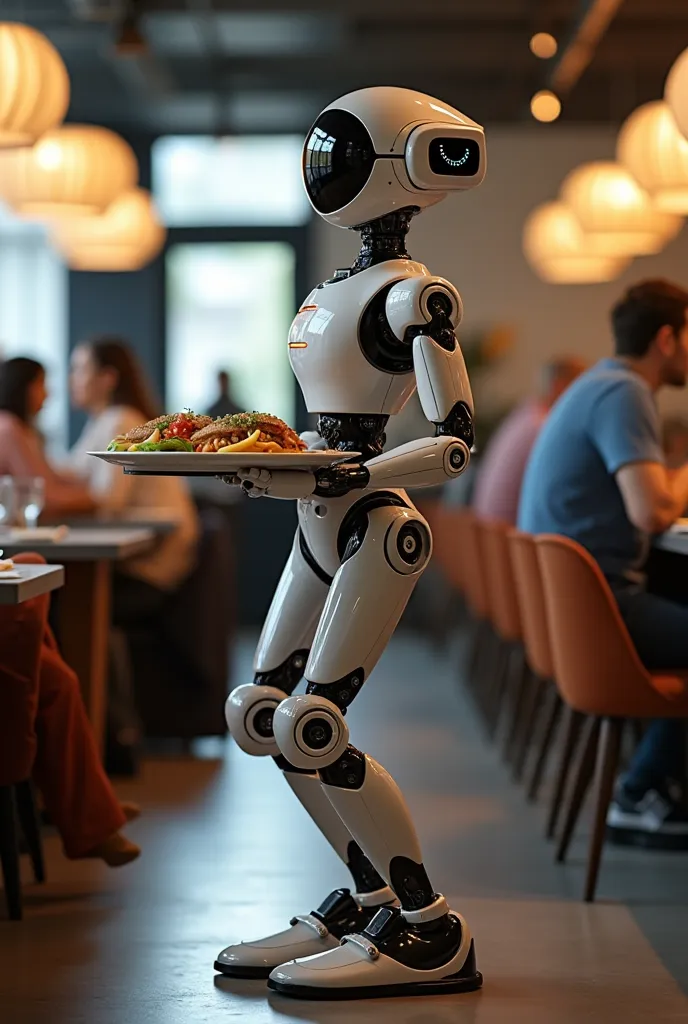 A robot that serves food