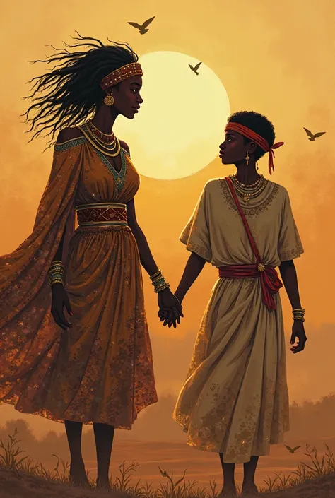 Bien sûr, voici un conte africain relatant l'histoire de deux jeunes amoureux :

La Princesse Yennenga et Rialé

Il y a de cela plusieurs siècles, au royaume de Gambaga, vivait une princesse nommée Yennenga. Fille unique du roi, elle était réputée pour sa ...